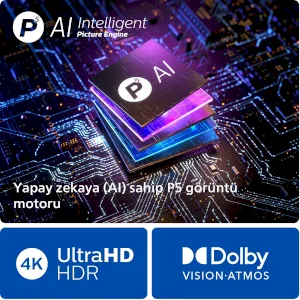 Philips 55OLED809 4K Ultra HD 55" 140 Screen Google Smart OLED TV with Satellite Receiver